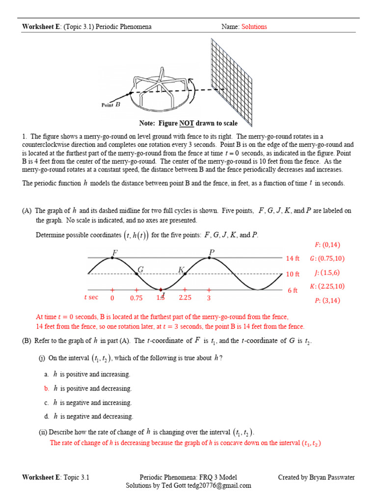 Bryan Passwater Worksheet E Topic 3.1 Periodic Phenomena - Answer Key ...