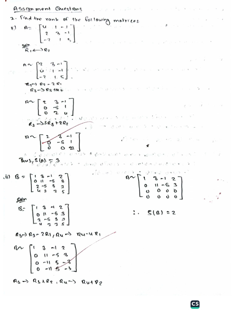 Math Assignment 3 | PDF
