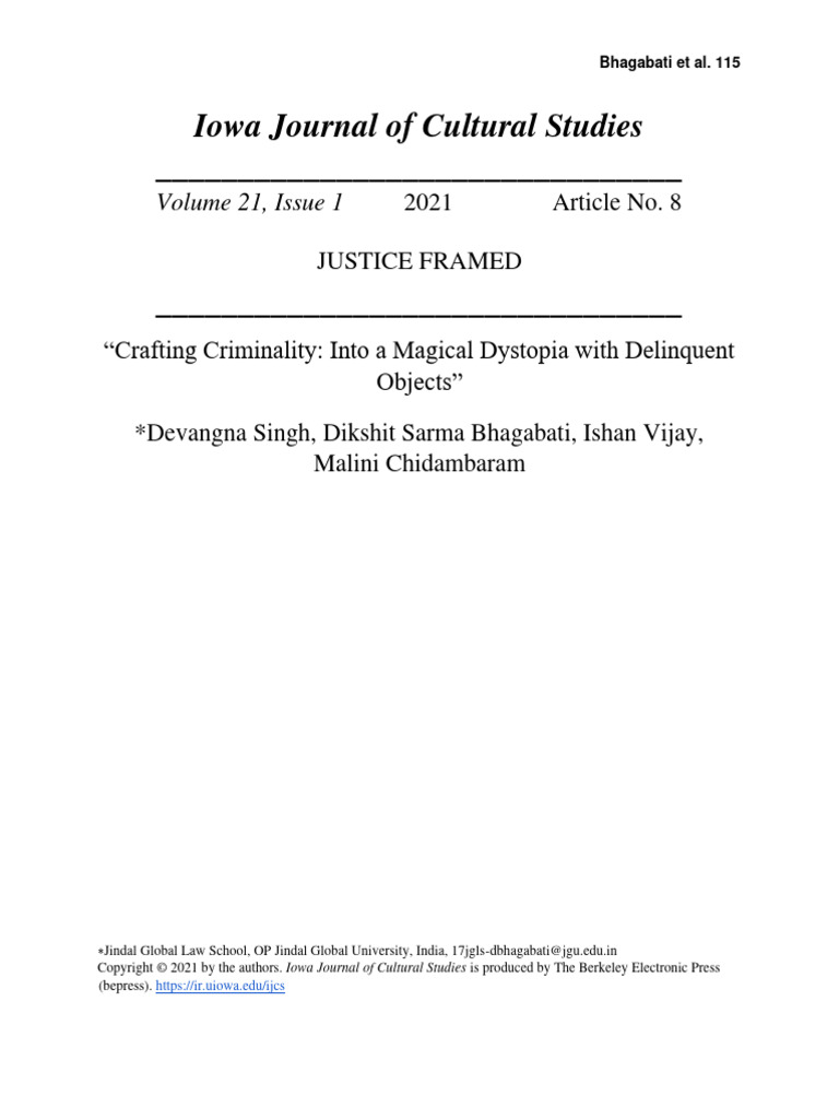 Crafting Criminality Into a Magical Dyst | PDF | Dystopia