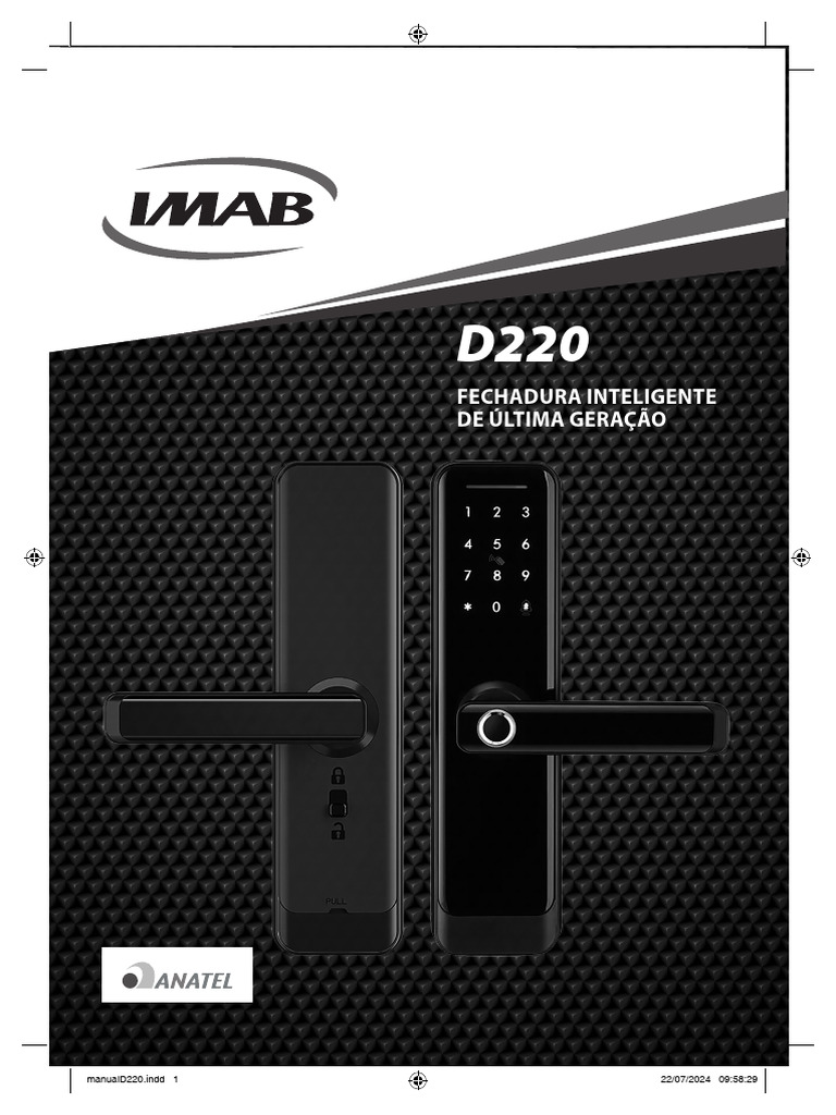 Manual de Instalacao Fechadura Digital d220 | PDF | Bluetooth ...