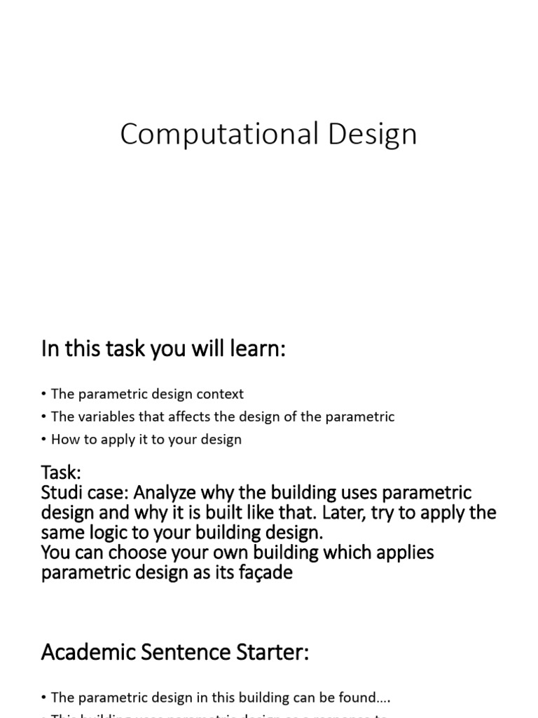 example of creating assignment in andragogy (computational design ...