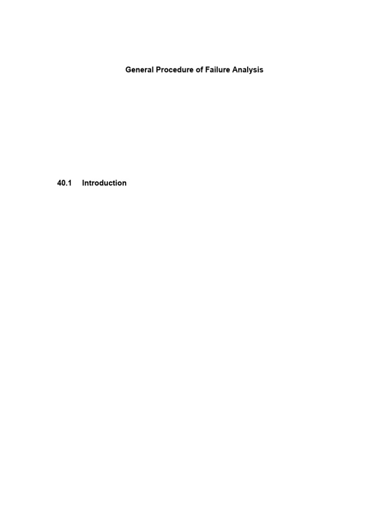 General Procedure of Failure Analysis | PDF | Fracture | Fatigue (Material)