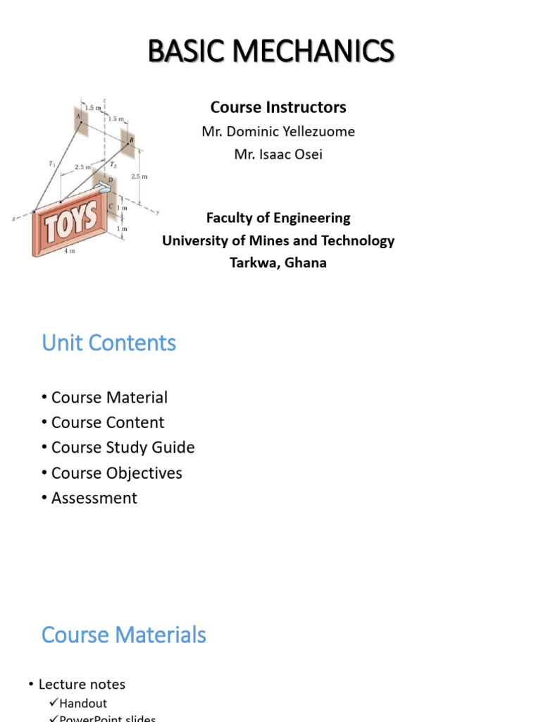 Basic Mechanics - 101 | PDF | Force | Euclidean Vector