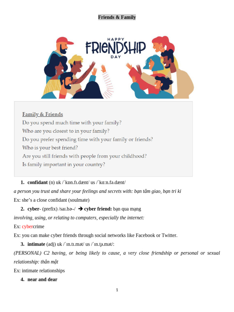 12. Chủ đề Friends | PDF