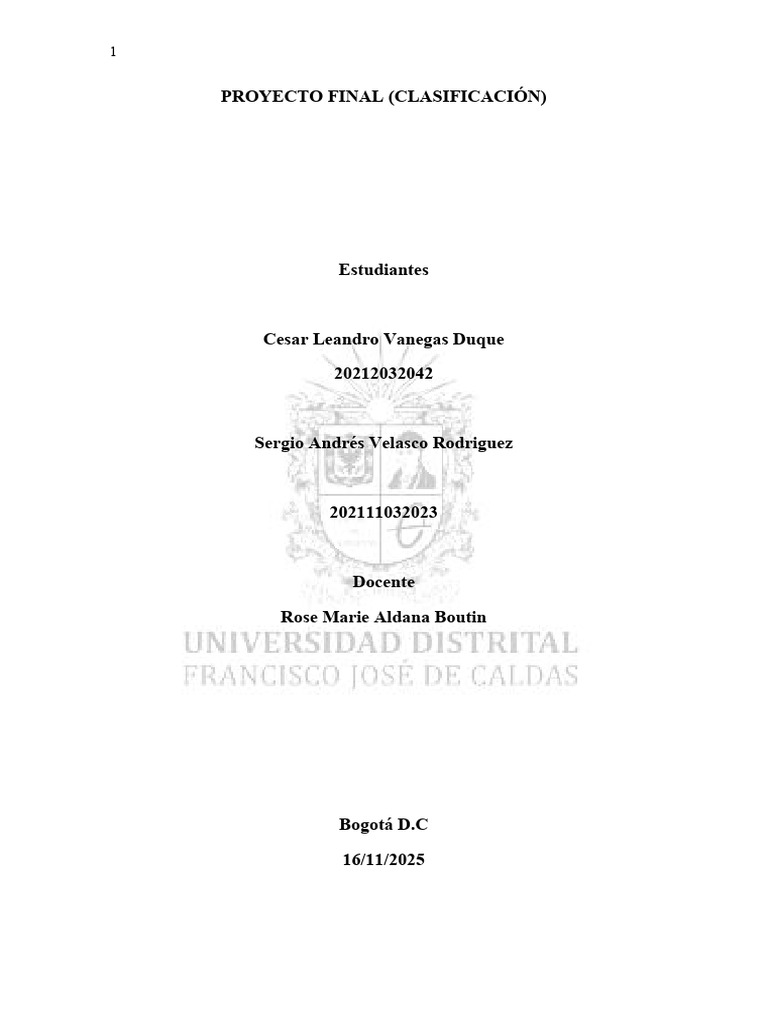 Proyecto Final SVCV | PDF | Infrarrojo | Los bosques