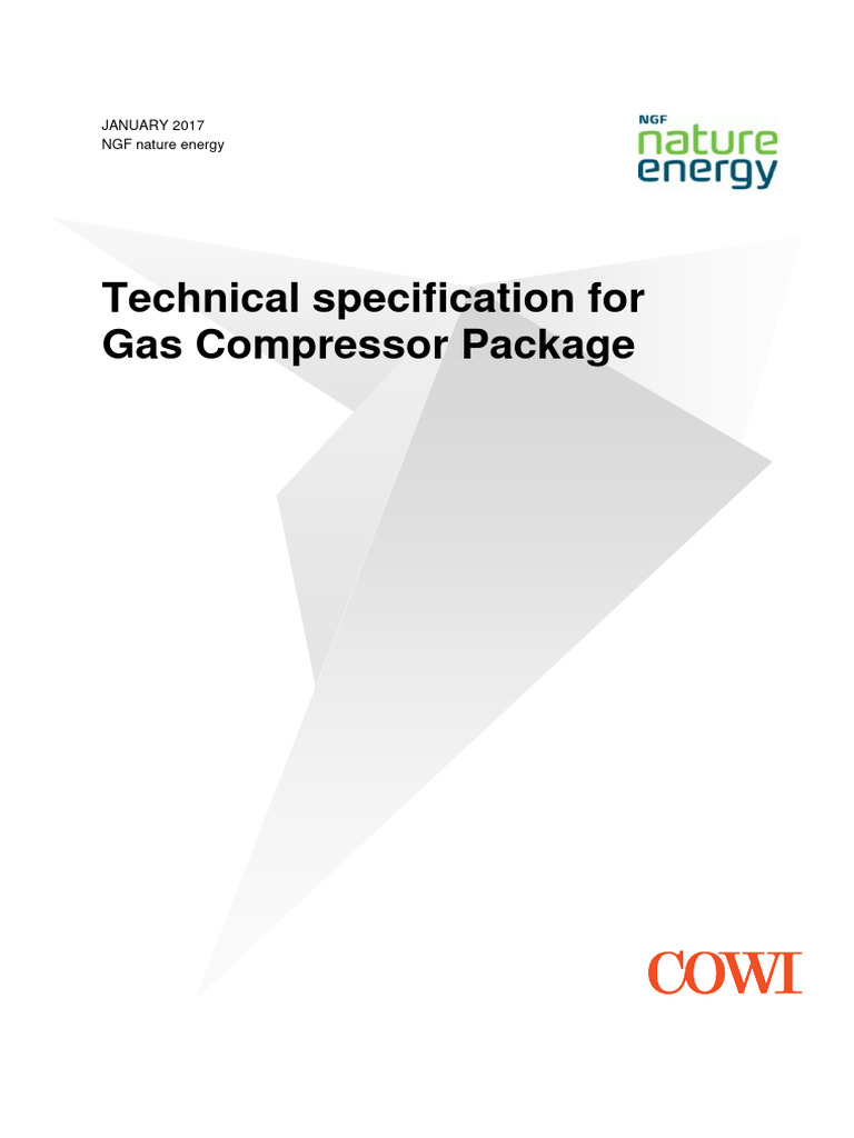 Technical Specification For Gas Compressor Package11 | PDF