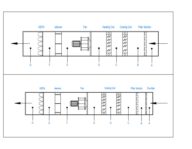 AHU Schem - dwg1 Layout1 | PDF