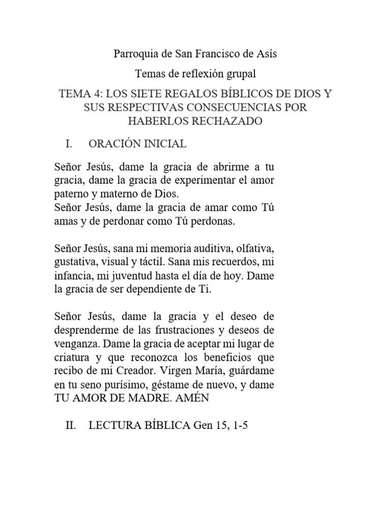 Tema 4 Los Pactos o Regalos de Dios | PDF | Sacerdote | Cristo (título)