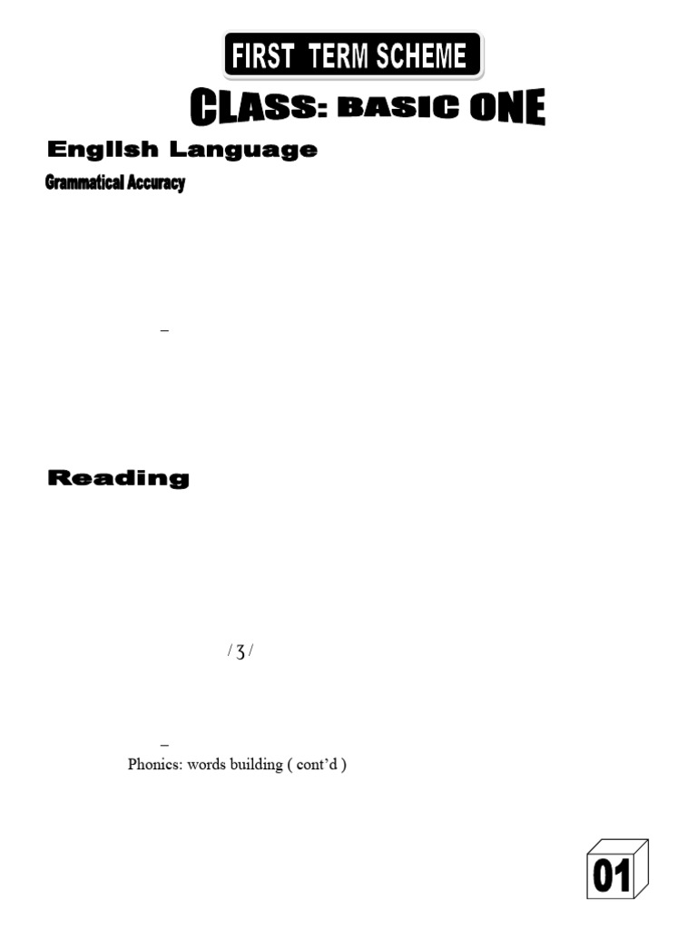 Napps New Scheme For Primary Classes | PDF | Phonics | Reading ...
