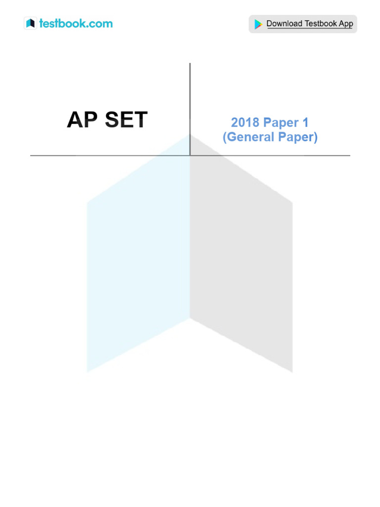 AP SET 2018 Paper 1 (General Paper) English | PDF | Exports | Market ...