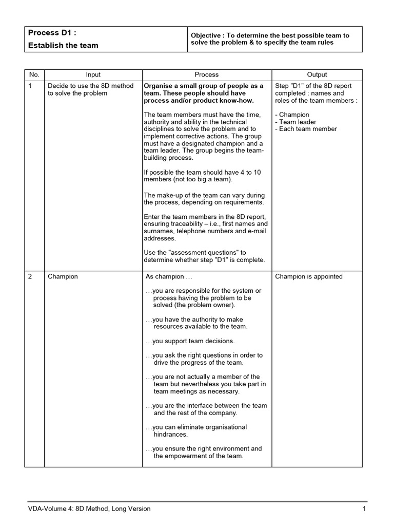 [1library.net] Vda Volume 4 8d Method | PDF | Verification And ...