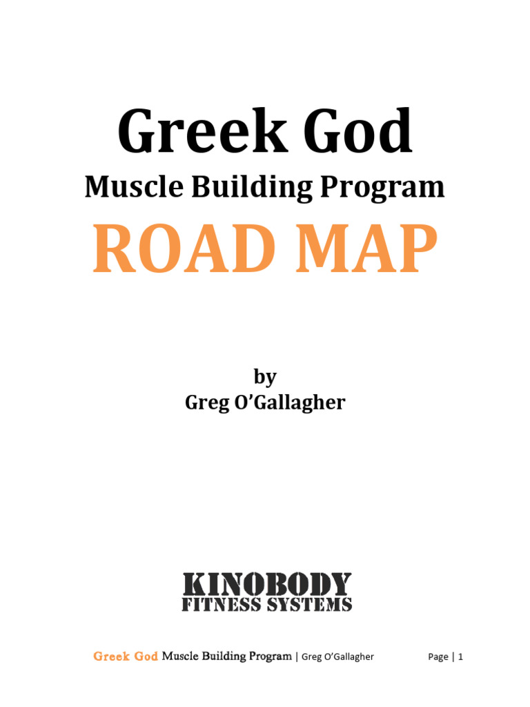 Greek God Program Road Map | PDF | Physical Fitness | Strength Training