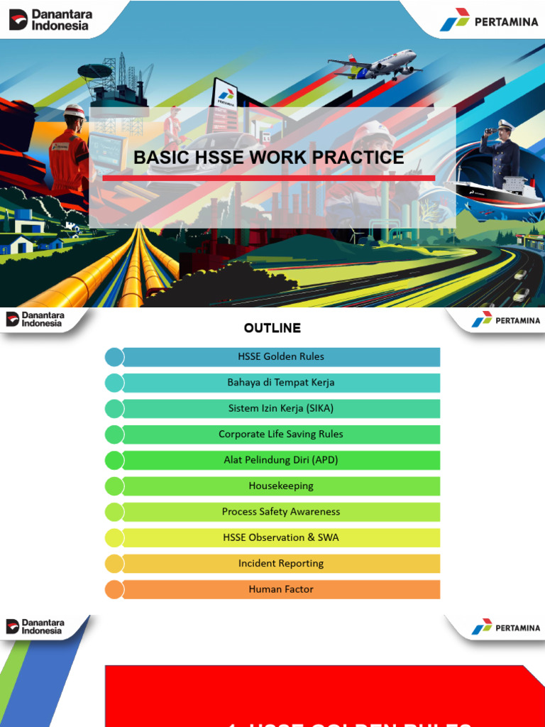 Materi Training Basic HSSE Work Practice | PDF