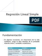 Regresión Lineal Simple