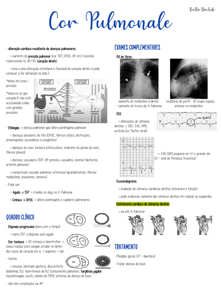 Cor Pulmonale | PDF | Coração | Doença de obstrução pulmonar crônica