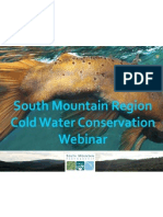 South Mountain Partnership Cold Water Webinar