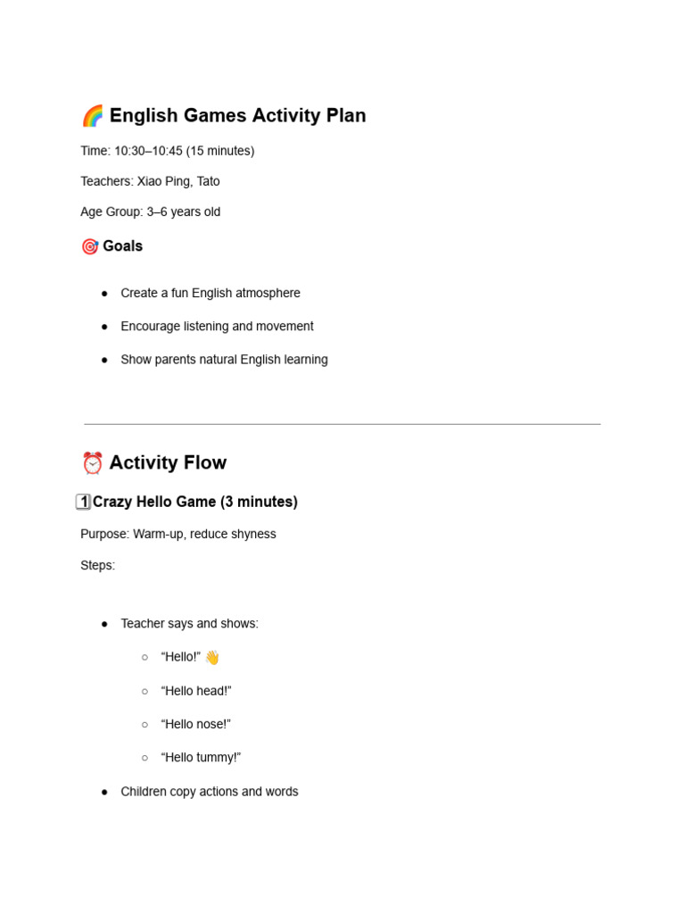 Fun Activities | PDF