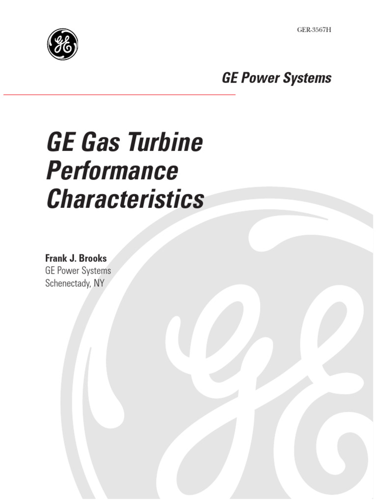 Ger 3567h Ge Gas Turbine Performance Characteristics | PDF | Turbine ...