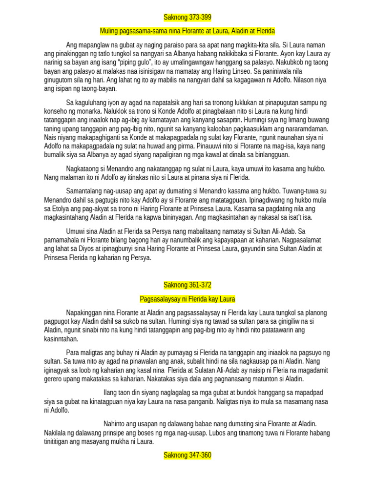 Florante at Laura | PDF