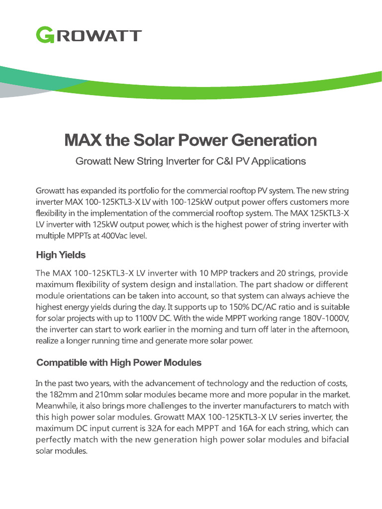 MAX the Solar Power Generation | PDF