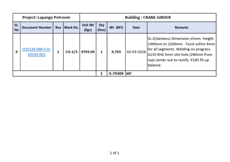 Internal Inspection Report_02!03!2026 | PDF