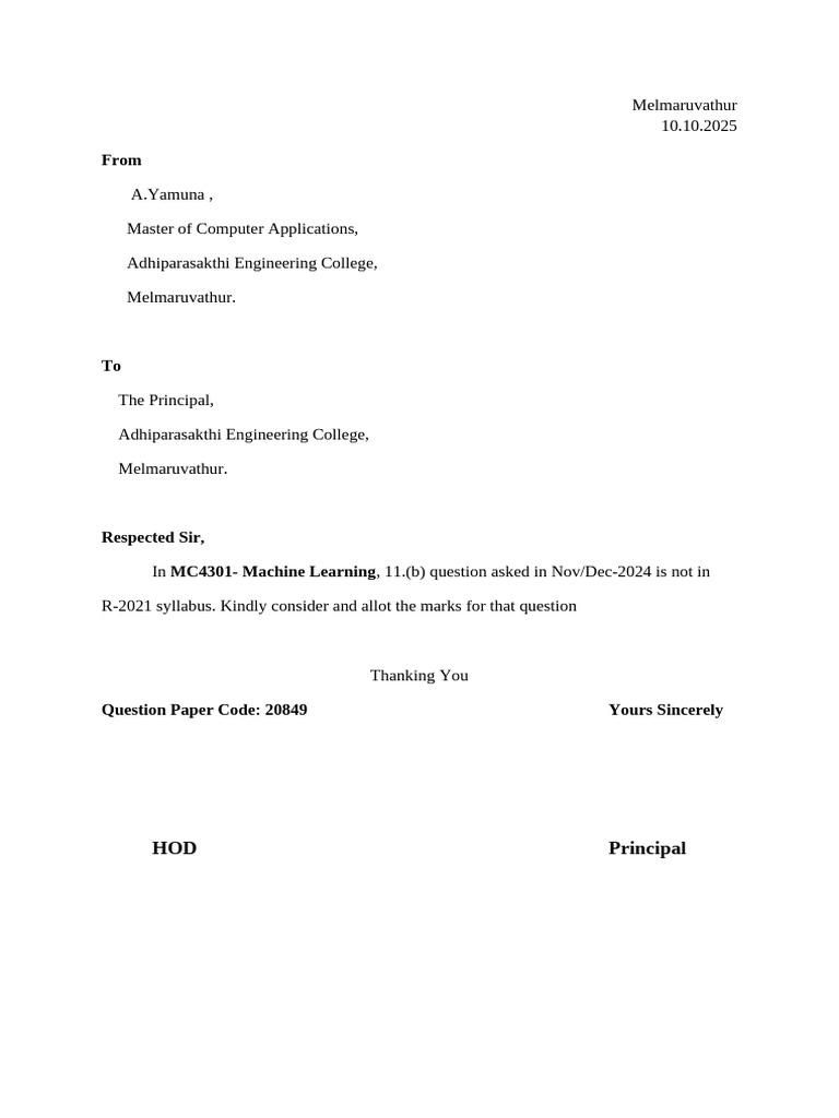 Question Paper Quries | PDF