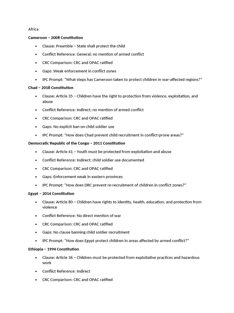 Tmun Argument Points | PDF | Convention On The Rights Of The Child ...