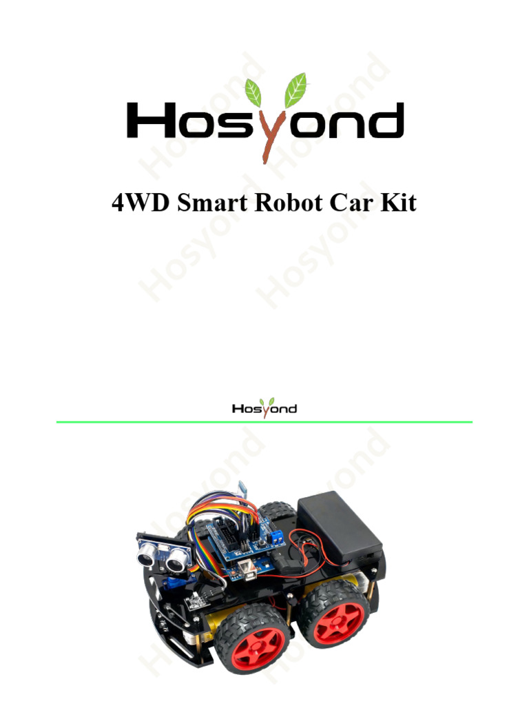Hosyond 4WD Smart Robot Car Kit | PDF | Arduino | Bluetooth