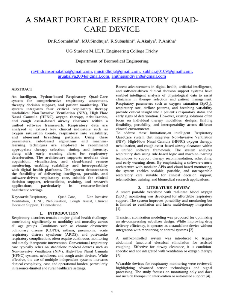 conference paper batch 5 | PDF | Monitoring (Medicine) | Wearable ...