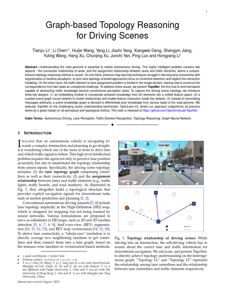[10] Graph-based Topology Reasoning for Driving Scenes | PDF | Image ...