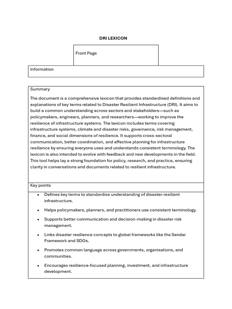 Dri Lexicon | PDF