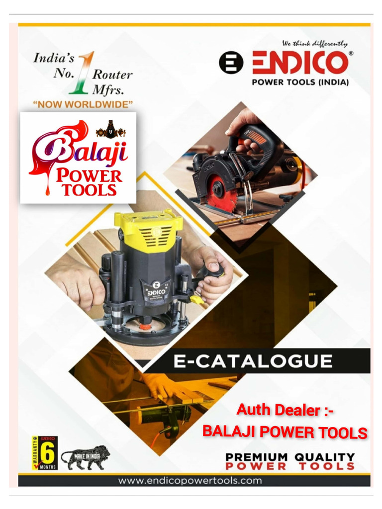 Endico E-catalogue, Auth Dealer - Balaji Power Tools | PDF