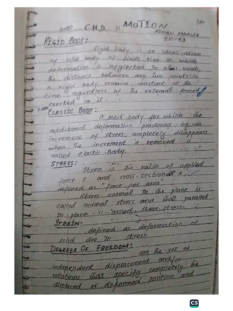 (Theoretical Mechanics )Mian Sab | PDF