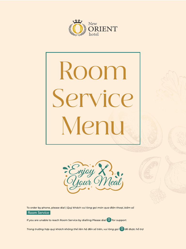 ROOM SERVICE MENUe33 | PDF