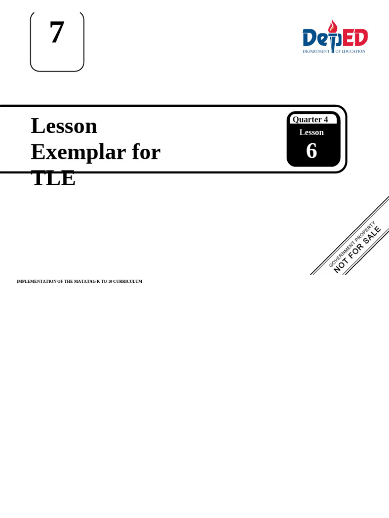 Q4 - LE - TLE 7 - Lesson 6 - Week 6 | PDF | Voltage | Decibel