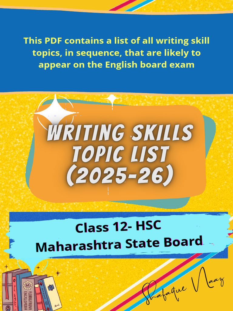 Writing Skill List_43bfafb9 a14a 4d25 93ad 9d82332fb1b4 | PDF