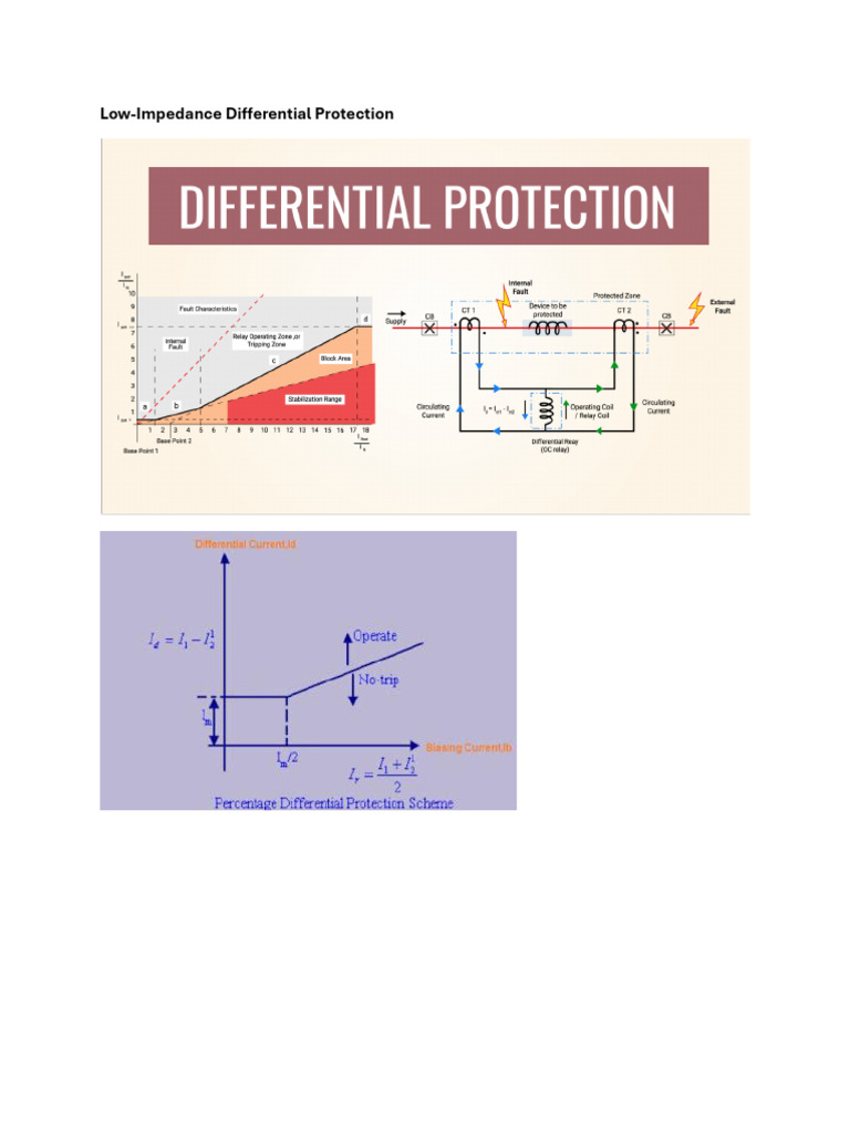 Low Impdedance Diff Protection | PDF | Transformer | Relay