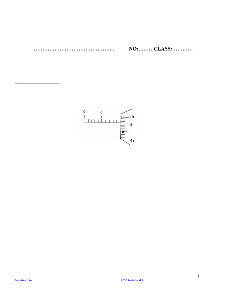 PHYSICS F3 PP1 QS | PDF | Force | Mass