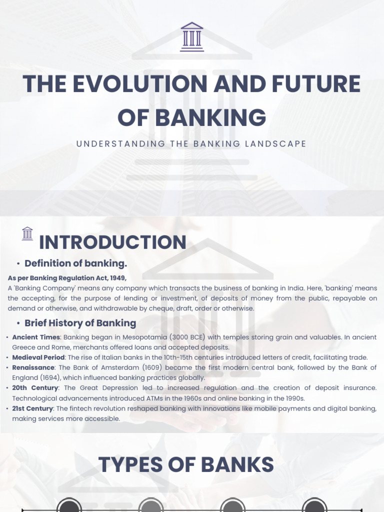 The Evolution and Future of Banking | PDF