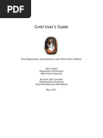 Gretl User's Guide