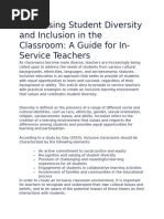 Inclusive Education Policy | PDF | Inclusion (Education) | Discrimination