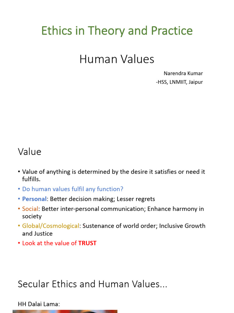 Human Values and Ethics in Theory and Practice | PDF | Utilitarianism ...