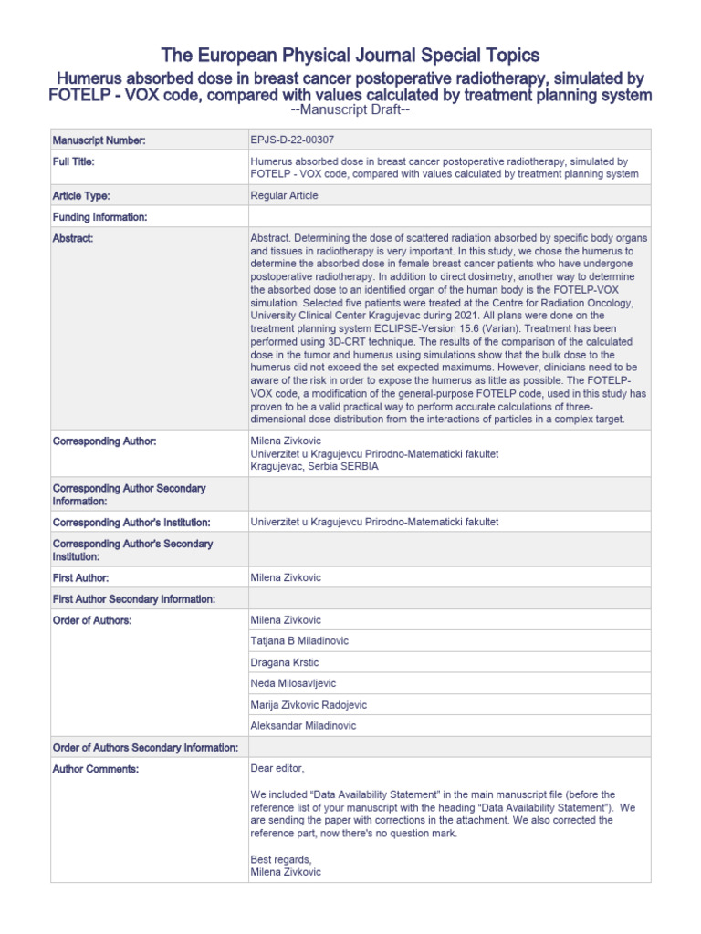 EPJS-D-22-00307 (5) | PDF | Radiation Therapy | Ct Scan