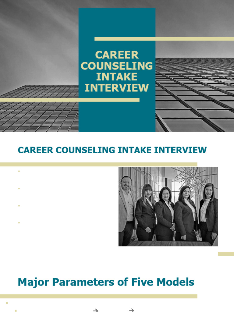 Career Counseling Intake Interview 22 | PDF