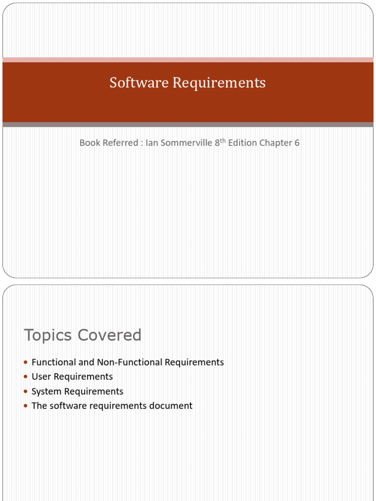 Software Requirements | PDF | Specification (Technical Standard) | System