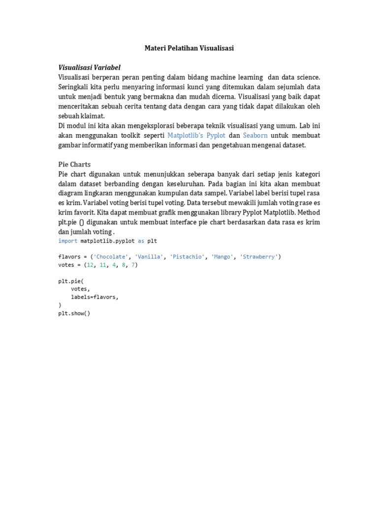 PINTAR - Modul Visualisasi Data Dengan Python | PDF