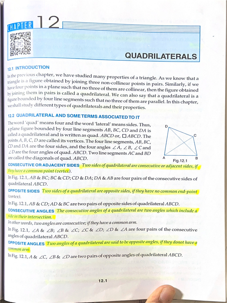 RD QUADRILATERALS Class 9 | PDF