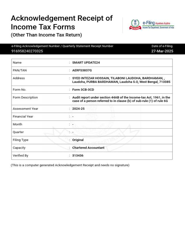 Form 3cb-3cd Arn | PDF