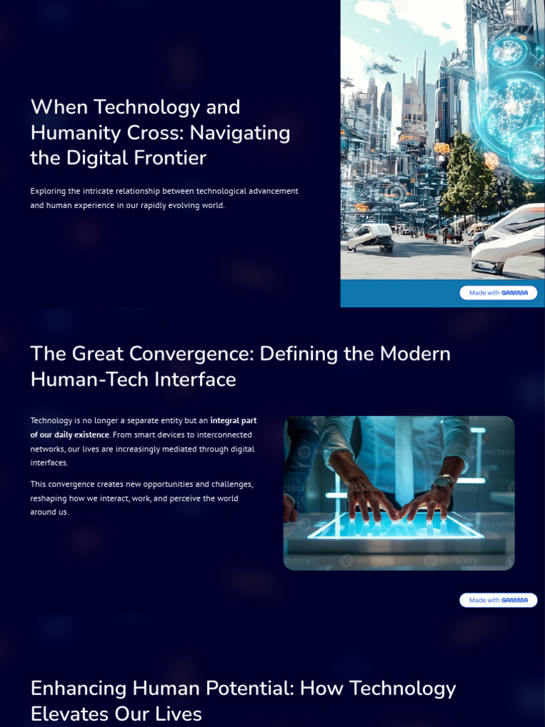 When Technology and Humanity Cross Navigating the Digital Frontier ...