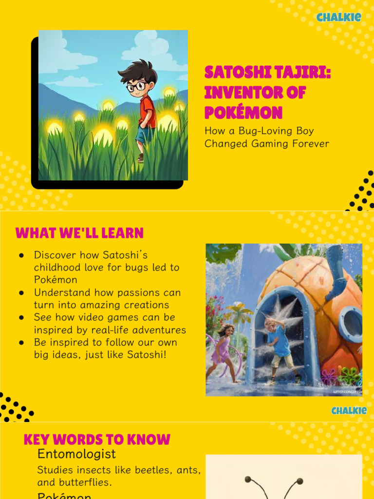 Satoshi Tajiri - Inventor of Pokémon | PDF | Pokémon